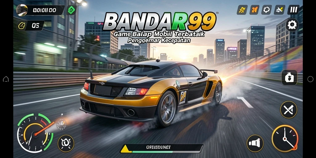 Tangkapan layar gameplay BANDAR99 menampilkan aksi balap yang mendebarkan.