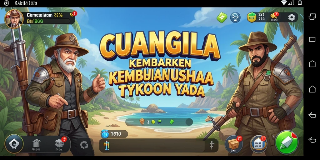 Tampilan gameplay menantang dan menarik dari CUANGILA yang menonjolkan strategi Tycoon.