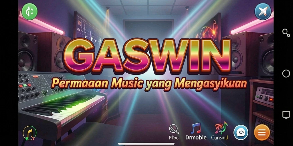 Tampilan gameplay GASWIN yang menarik dan interaktif.