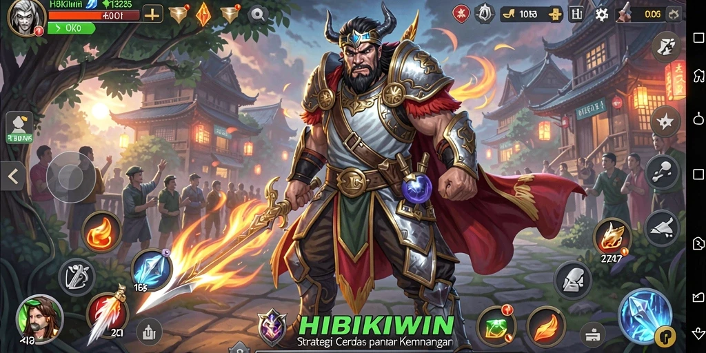 Tampilan gameplay HIBIKIWIN yang seru dan strategis.