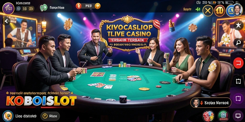 Tampilan gameplay menakjubkan di KOBOISLOT Live Casino.