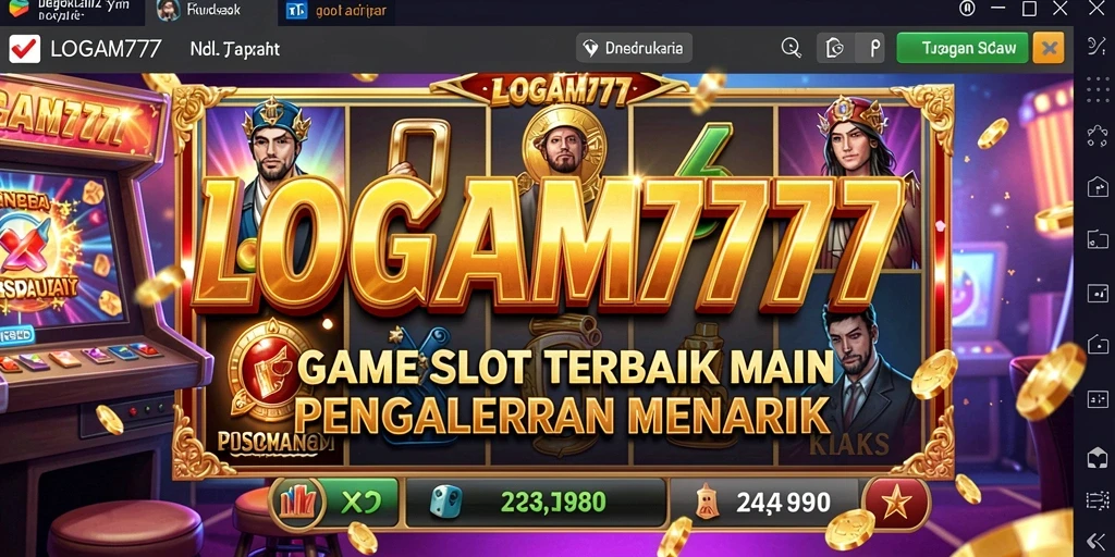 Screenshot gameplay LOGAM777 yang menampilkan keseruan permainan Slot.