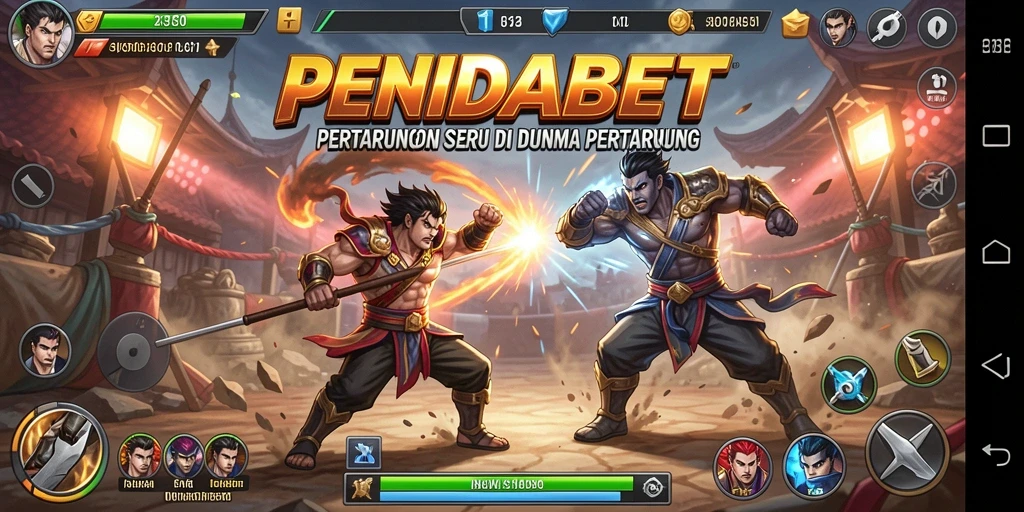 Tampilan aksi epik dalam gameplay PENIDABET.