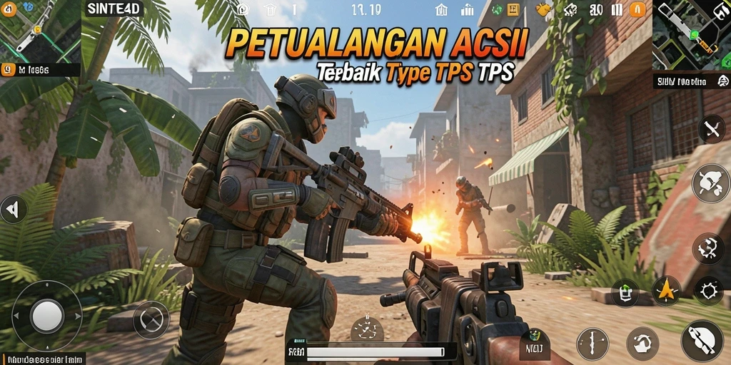 Tampilan gameplay mendebarkan dari SINTE4D yang penuh aksi dan strategi.