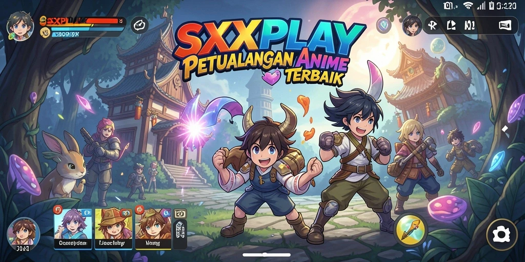 Tampilan gameplay seru dalam SXXPLAY dengan karakter anime favorit.